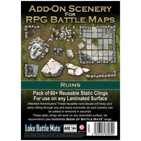 Loke Battle Mats Add-On Scenery - Ruins