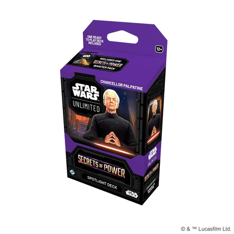 Star Wars Unlimited Secrets of Power Spotlight Deck Chancellor Palpatine - Legends of the Force
