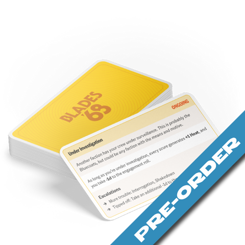 Blades '68 - Trouble cards - Pre-order (expected for release in August 2026)